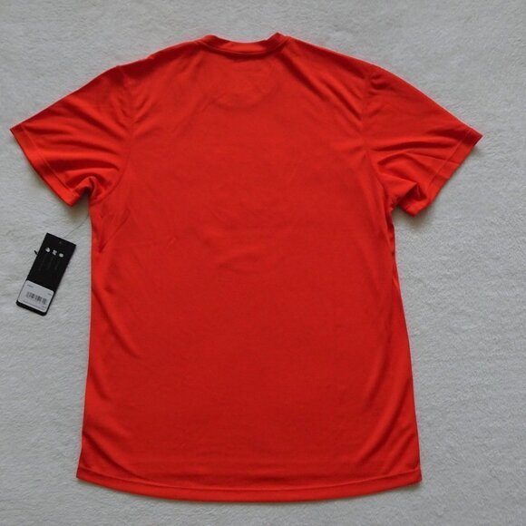 47 Brand EDMONTON OILERS Hockey T-Shirt Size M Orange Microlite Fabric Logo - Picture 4 of 6